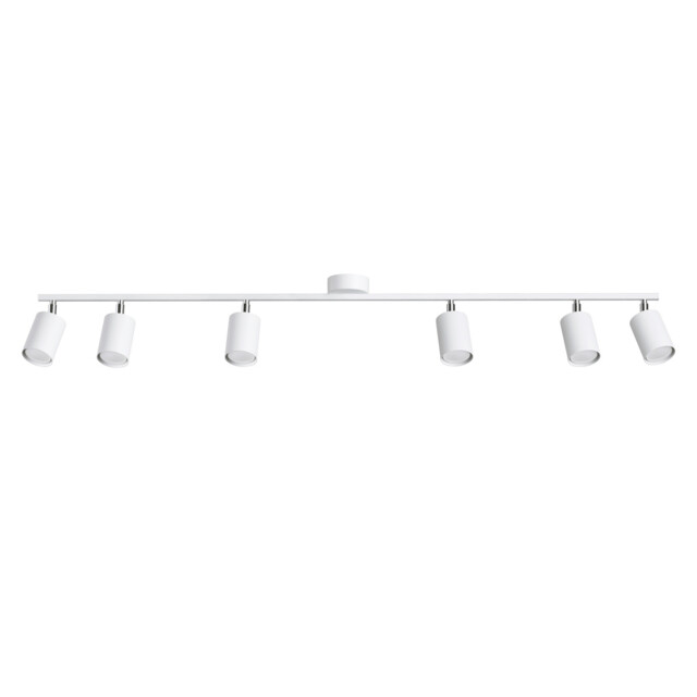 Lemmi Modern Ceiling Spotlight Bar White 6x GU10 - image 1