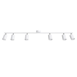 Lemmi Modern Ceiling Spotlight Bar White 6x GU10 - thumbnail 1