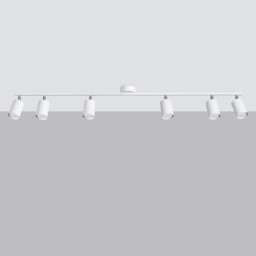Lemmi Modern Ceiling Spotlight Bar White 6x GU10 - thumbnail 2
