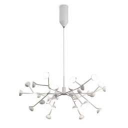 Adn 36 Light Pendant Dimmable, Round 74cm, 108W LED, 3000K, 7250lm, White, 3yrs Warranty - thumbnail 1