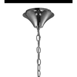 Tiffany Pendant 4+4 Light E14+G9, Polished Chrome With Soft Bronze Shades & Clear Crystal - thumbnail 3