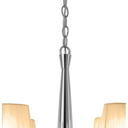 Tiffany Pendant 4+4 Light E14+G9, Polished Chrome With Soft Bronze Shades & Clear Crystal - thumbnail 5