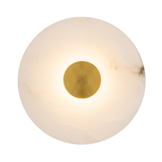 Maroni 25cm Integrated Led Wall Lamp Brass-Natural Alabaster LED 3000K - image 1