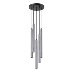 Pastelo Modern Cluster Pendant Ceiling Light Concrete 5x G9 - thumbnail 1