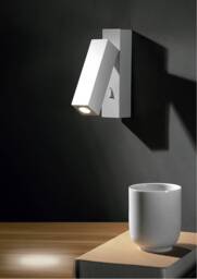 LED 1 Light Indoor Surface Mounted Wall Light Reading Lamp White - Special Offer - thumbnail 2