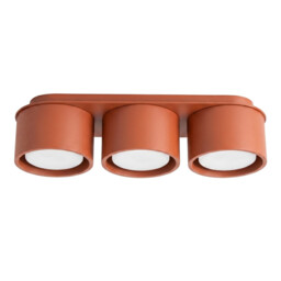 Modo Surface Mounted Downlight Red Ochre 3x GX53
