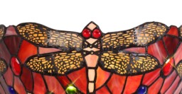 Worcester Tiffany Wall Lamp, 2 x E14, Purple, Pink, Crystal - thumbnail 5
