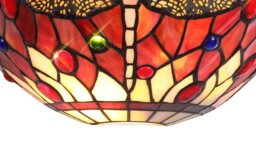 Worcester Tiffany Wall Lamp, 2 x E14, Purple, Pink, Crystal - thumbnail 3