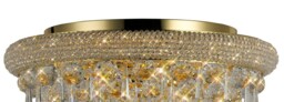 Alexandra Flush Ceiling 7 Light French Gold, Crystal - thumbnail 5