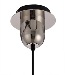 Yorktown Dome Ceiling Pendant E27 With 30cm Globe Glass, Polished Nickel, Matt Black, Smoked, Clear - thumbnail 5