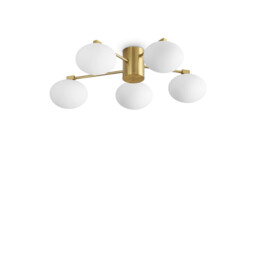 Hermes 5 Light 60cm Globe Ceiling Light Brass