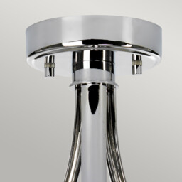 Falmouth 3 Light Semi Flush Bathroom Ceiling Light Polished Chrome IP44, G9 - thumbnail 2