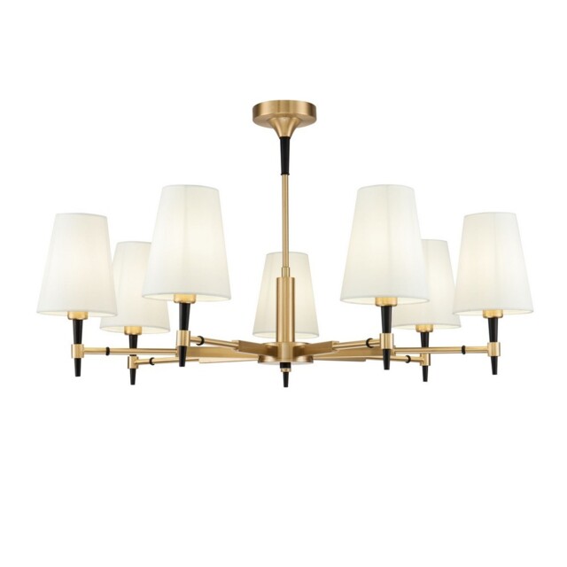 Zaragoza Chandelier Brass, 7 Light, E14 - image 1