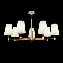Zaragoza Chandelier Brass, 7 Light, E14 - thumbnail 3