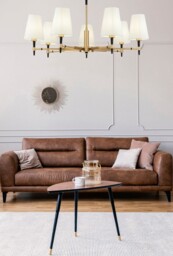 Zaragoza Chandelier Brass, 7 Light, E14 - thumbnail 2