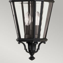 Cotswold Lane 2 Light Medium Outdoor Ceiling Chain Lantern Black, E14 - thumbnail 3