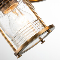 Kichler Ashland Bay Wall Lamp Natural Brass, IP44 - thumbnail 3
