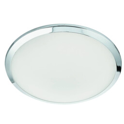 LED Bathroom Ceiling Flush Light Chrome IP44 - thumbnail 1