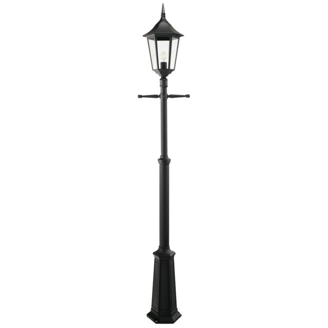 Valencia Grande 1 Light Outdoor Post Signal Lantern Black IP54, E27 - image 1
