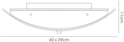 Vito Flush Ceiling 2 Light Polished Chrome, Mirror - thumbnail 3