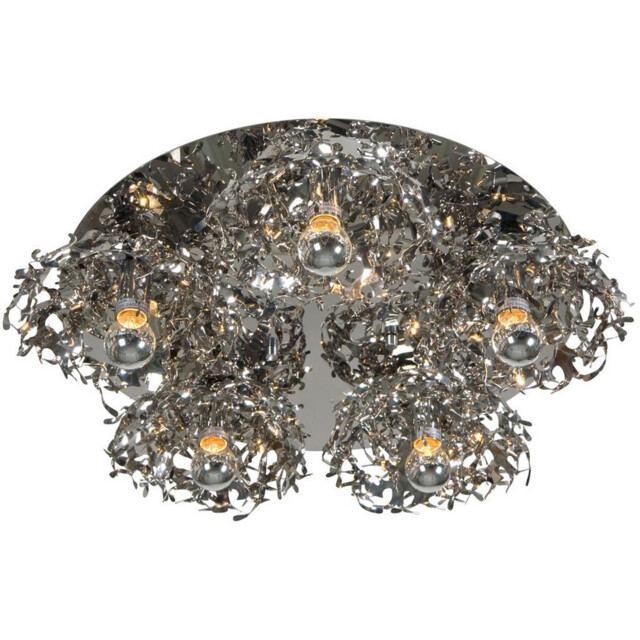 Coral Semi Flush Light Stainless Steel