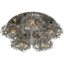 Coral Semi Flush Light Stainless Steel