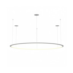 Circular Inward Recessed 207cm Integrated LED Pendant Ceiling Light White 129W 2700K 0-10V Dimming - thumbnail 1