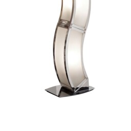 Duna E27 Table Lamp 2 Light E27, Polished Chrome, White Acrylic - thumbnail 3
