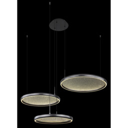 Briggs Pendant Ceiling Light Matt Black 3x LED Dimmable 2700-6000K Remote Control - thumbnail 3