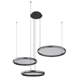 Briggs Pendant Ceiling Light Matt Black 3x LED Dimmable 2700-6000K Remote Control - thumbnail 2
