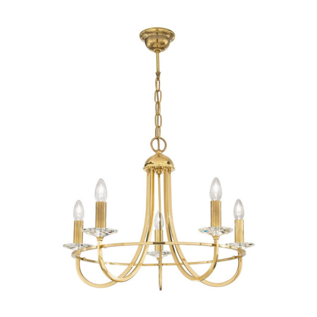 Imperial Classic 5 Arm Chandelier English Brass, 5x E14 - image 1