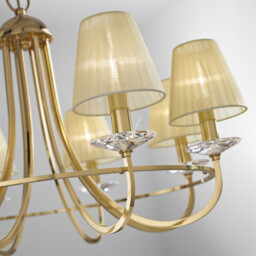 Imperial Classic 5 Arm Chandelier English Brass, 5x E14 - thumbnail 5