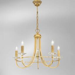 Imperial Classic 5 Arm Chandelier English Brass, 5x E14 - thumbnail 2
