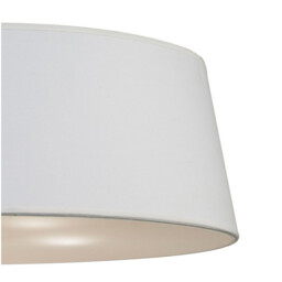 Ninette Flush Ceiling 4 Light E27, Antique Brass With Ivory White Shade - thumbnail 5