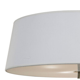 Ninette Flush Ceiling 4 Light E27, Antique Brass With Ivory White Shade - thumbnail 3