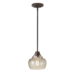 Urban Renewal 1 Light Dome Ceiling Mini Pendant Rust, Iron, E27 - thumbnail 1