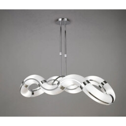 Guss Telescopic GU10 8 Light L1/SGU10 Oval Curved, Polished Chrome - thumbnail 2