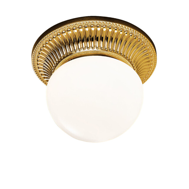 Milord Glass Globe Ceiling Light French Gold - image 1