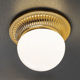 Milord Glass Globe Ceiling Light French Gold - thumbnail 2