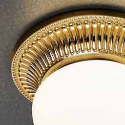 Milord Glass Globe Ceiling Light French Gold - thumbnail 3