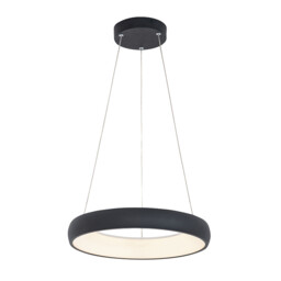 Kampos 40cm Pendant Ceiling Light Sandy Black LED 3000K Dimmable - thumbnail 1