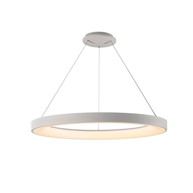 Niseko II Ring Pendant 90cm 66W LED, 2700K-5000K Tuneable, 5440lm, Remote Control, White, 3yrs Warranty - image 1