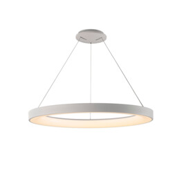 Niseko II Ring Pendant 90cm 66W LED, 2700K-5000K Tuneable, 5440lm, Remote Control, White, 3yrs Warranty - thumbnail 1