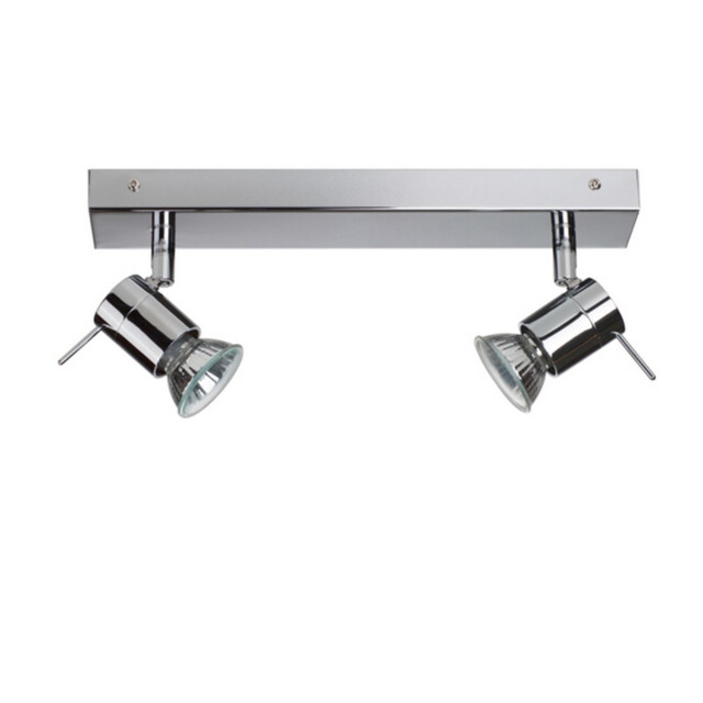 Penna 2 Light Twin Spotlight Chrome