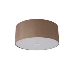 Baymont Polished Chrome 3 Light E27 Flush Ceiling With 50cm x 20cm Dual Faux Silk Shade, Antique Gold/Ruby - thumbnail 5