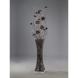 (DH) Majella Floor Lamp 7 Light G4 Polished Chrome/Coffee/Crystal, NOT LED/CFL Compatible - thumbnail 2