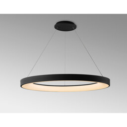 Niseko II Ring Pendant 90cm 66W LED, 2700K-5000K Tuneable, 5440lm, Remote Control, Black, 3yrs Warranty - thumbnail 2