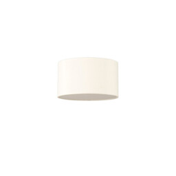 Baymont White 3 Light E27 Flush With 30cm x 17cm Faux Silk Shade, Ivory Pearl/White Laminate - thumbnail 5