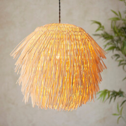 Pushpa Pendant Ceiling Light Natural Rattan, 1x E27 - thumbnail 5