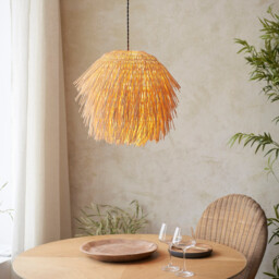 Pushpa Pendant Ceiling Light Natural Rattan, 1x E27 - thumbnail 3